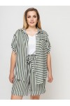 Костюм Изабелла оливка полоса