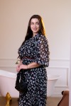 Платье шифоновое Клара черный