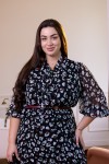 Платье шифоновое Клара черный