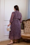 Платье шифоновое Клара горох