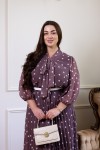Платье шифоновое Клара горох