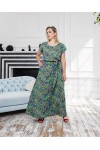 Платье длинное Есения зеленое