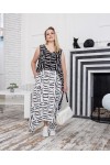 Платье женское Роксана газета черная
