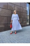 Платье Грейс белое рукав 3/4
