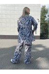 Костюм брючный Фиби зебра