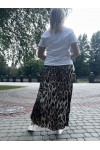 Юбка атласная Зара леопард