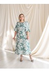 Платье лняное Синди фисташка