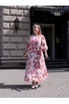 Платье Камилла розовые цветы
