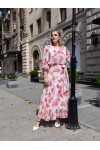 Платье Камилла розовые цветы