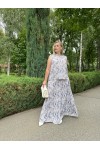 Костюм брючный Грация рептилия