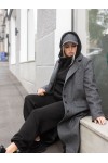 Пальто зимнее Майли серый