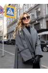 Пальто демисезонное Сейди серый