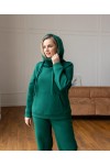 Костюм спортивный на флисе Муза изумруд