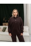 Спортивный костюм на флисе Рим шоколад