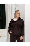 Спортивный костюм на флисе Рим шоколад