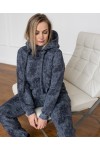 Костюм спортивный на флисе Аврора графит тай дай
