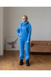 Костюм спортивный на флисе Муза голубой